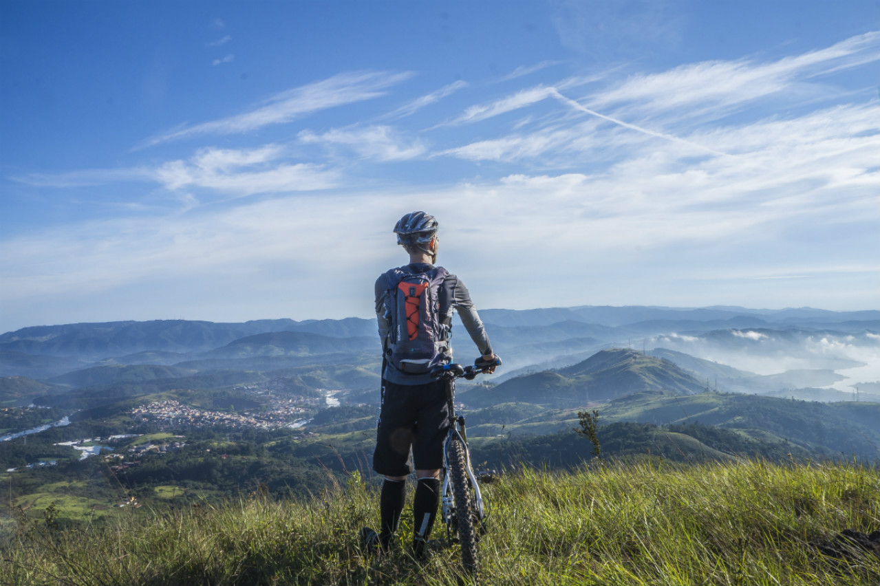 Rider in a trail