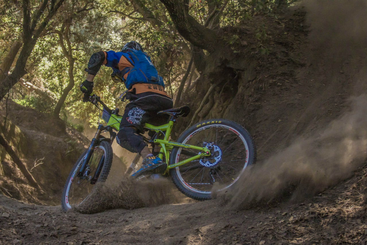 Rider in a trail